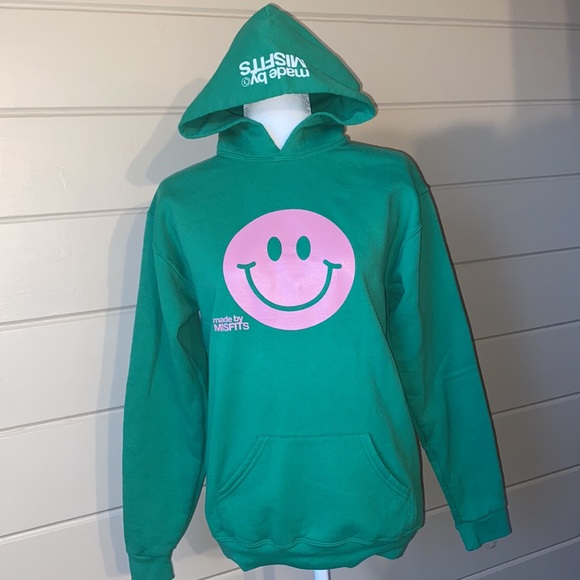 MISFITS Green Hoodie Size XL - Picture 4 of 8